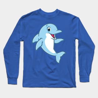 blue dolphin Long Sleeve T-Shirt